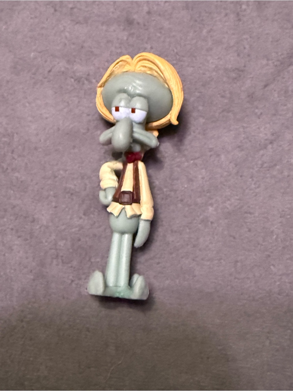 SpongeBob SquarePants Squidward Blonde Wig PVC Figure